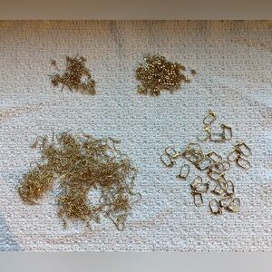 Gold plated ear wires and posts